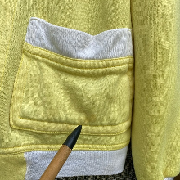 🍋Lemon yellow vintage fleece cardigan from 70s or 80s. - Picture 5 of 5